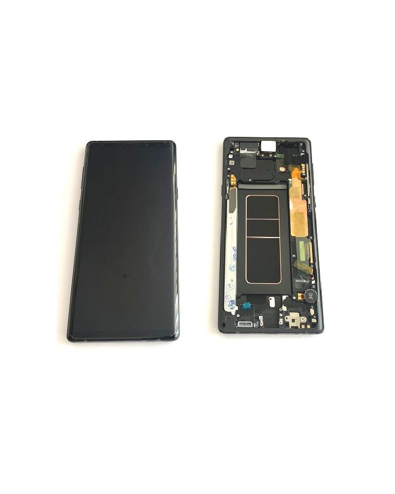 Pantalla LCD y Tactil con Marco Negro para Samsung Galaxy Note 9 N960 N960F   Service Pack  